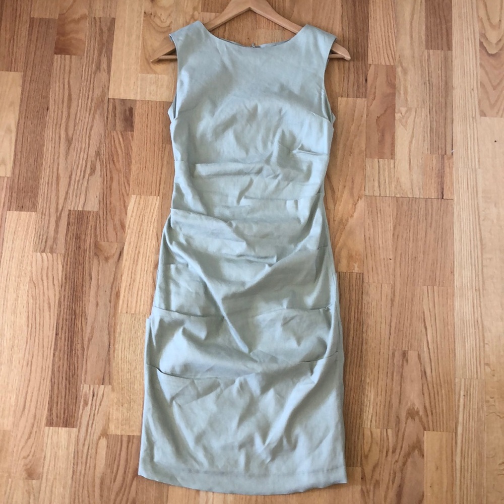 Nicole Miller Artellier Linen Dress - Picture 1 of 8